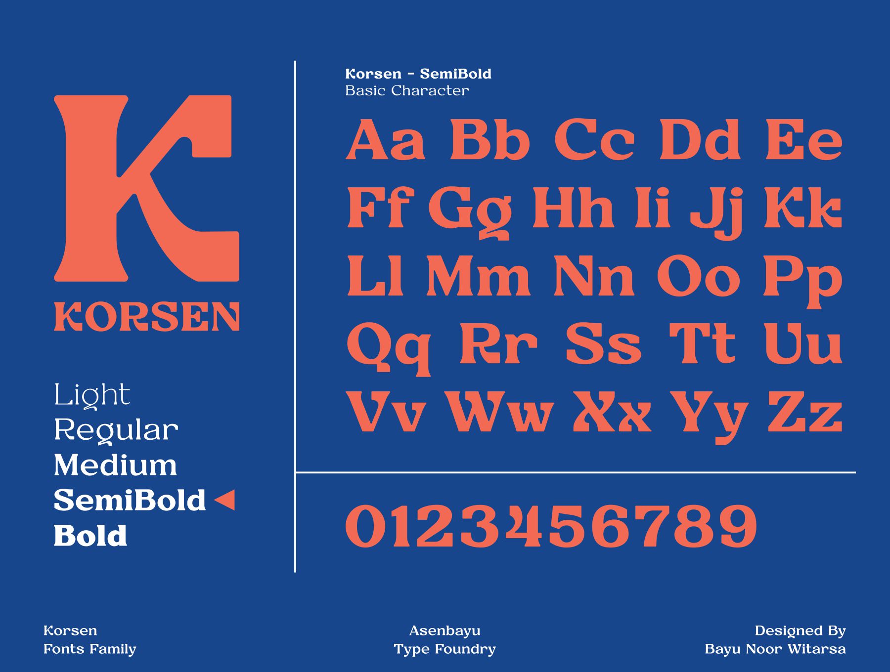 Korsen字体系列 Korsen Fonts Family otf格式-字体-到位啦UI